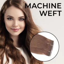 20" Machine Weft Hair Extensions 100 Grams Human Hair