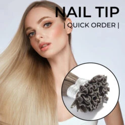 Nail Tip Hair Extensions 50 Strands (all In One)