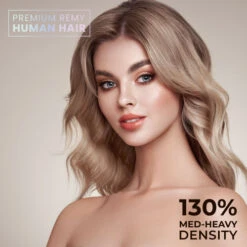Premium Human Hair P6814HP Lady's Top Hairpiece -Wavy Hair Shop P6814HP 1 86203.1681841289