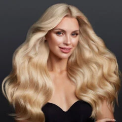 P6818BSC Monofilament Top 18” Long Human Hair Topper -Wavy Hair Shop P6818 3 2 09529.1683924950