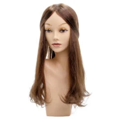 P6818BSC Monofilament Top 18” Long Human Hair Topper -Wavy Hair Shop P6818 3 69936.1683925065