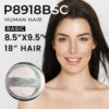 P8918BSC Extra Large Mono Top Hairpiece | 18" Remy Human Hair -Wavy Hair Shop P8918BSC 41241.1682442986