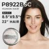 P8922 Basic Extra Large Mono Top Remy Human Hair Topper -Wavy Hair Shop P8922BSC NEW 50983.1682453046