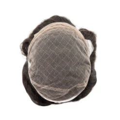 Mens Partial Wig PW106HD French Lace Poly Back Men's Hairpiece -Wavy Hair Shop PW106HD 4 21074.1666883401