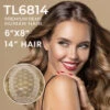 Premium Human Hair Top Lace 6814 French Lace Top Hairpiece -Wavy Hair Shop TL6814 NEW 75975.1682452669