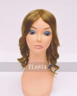 Premium Human Hair Top Lace 6814 French Lace Top Hairpiece -Wavy Hair Shop TL6814.3 41172.1619467795