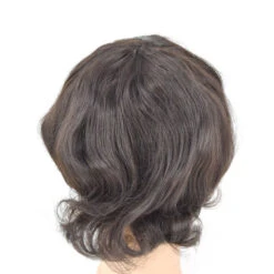 Mens Full Cap Top Hand Made Human Hair Wig W1 -Wavy Hair Shop W1 4 15197.1640101239