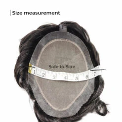 Mens Toupee M100 6.5"x 8.5" Mono Top -Wavy Hair Shop api3nuq13 05884.1645220081