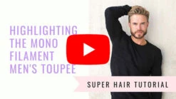 Mens Toupee M100 6.5"x 8.5" Mono Top -Wavy Hair Shop apiimpyfr 11298.1645220076