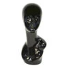 Wig Display Mannequin Head Female Glossy Black -Wavy Hair Shop emale Glossy Black 18333.1649950036