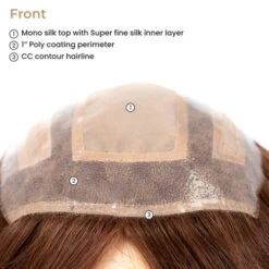 EV6810 Mono Silk Top Volumizing Human Hair Topper -Wavy Hair Shop front 16975.1683916524