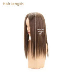 P46BSC Mono Lace Top Human Hair Topper With Clips -Wavy Hair Shop length 77861.1683912071