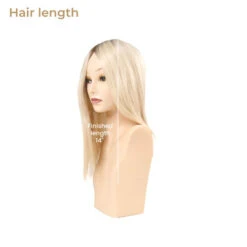 Mono Silk Top Premium Remy Human Hair Clip On Hair Topper - Ez Volume 5714 -Wavy Hair Shop length 95176.1663350152