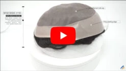 Toupee M102 Basic 8"x10" Mono Silk Top Lace -Basic Version -Wavy Hair Shop m102lbsc pH CQW LZk 73752.1639679962