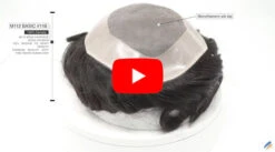 Mens Toupee M112 Basic 6"x8" Mono Top Mens Toupee - Basic Version -Wavy Hair Shop m112sbsc 0zLAtExe4B8 10996.1639768602