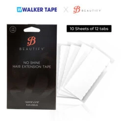 No Shine Extension Tape Tabs 10 Sheets Of 12 Tabs (120 Total) -Wavy Hair Shop noshine hair extension amazon 3 48975.1649103448