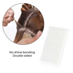 No Shine Extension Tape Tabs 10 Sheets Of 12 Tabs (120 Total) -Wavy Hair Shop noshine hair extension amazon 4 57011.1649103450