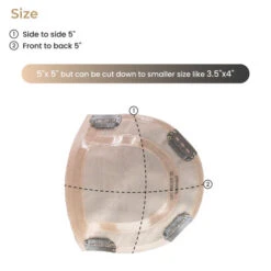 Ez Volume 5512 - Premium Human Hair Mono Silk Top Clip-In Hair Topper -Wavy Hair Shop size 10875.1669060281