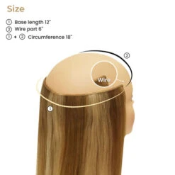 Premium Remy Human Hair Halo Hair Extensions - Ez Halo 16 -Wavy Hair Shop size 46915.1700675442
