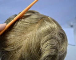 Men’s Toupee M115 8"x10" Swiss Lace With Low Hair Density -Wavy Hair Shop ss 11047.1659539804